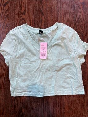 wild fable Alpine Green V-Neck Tee
